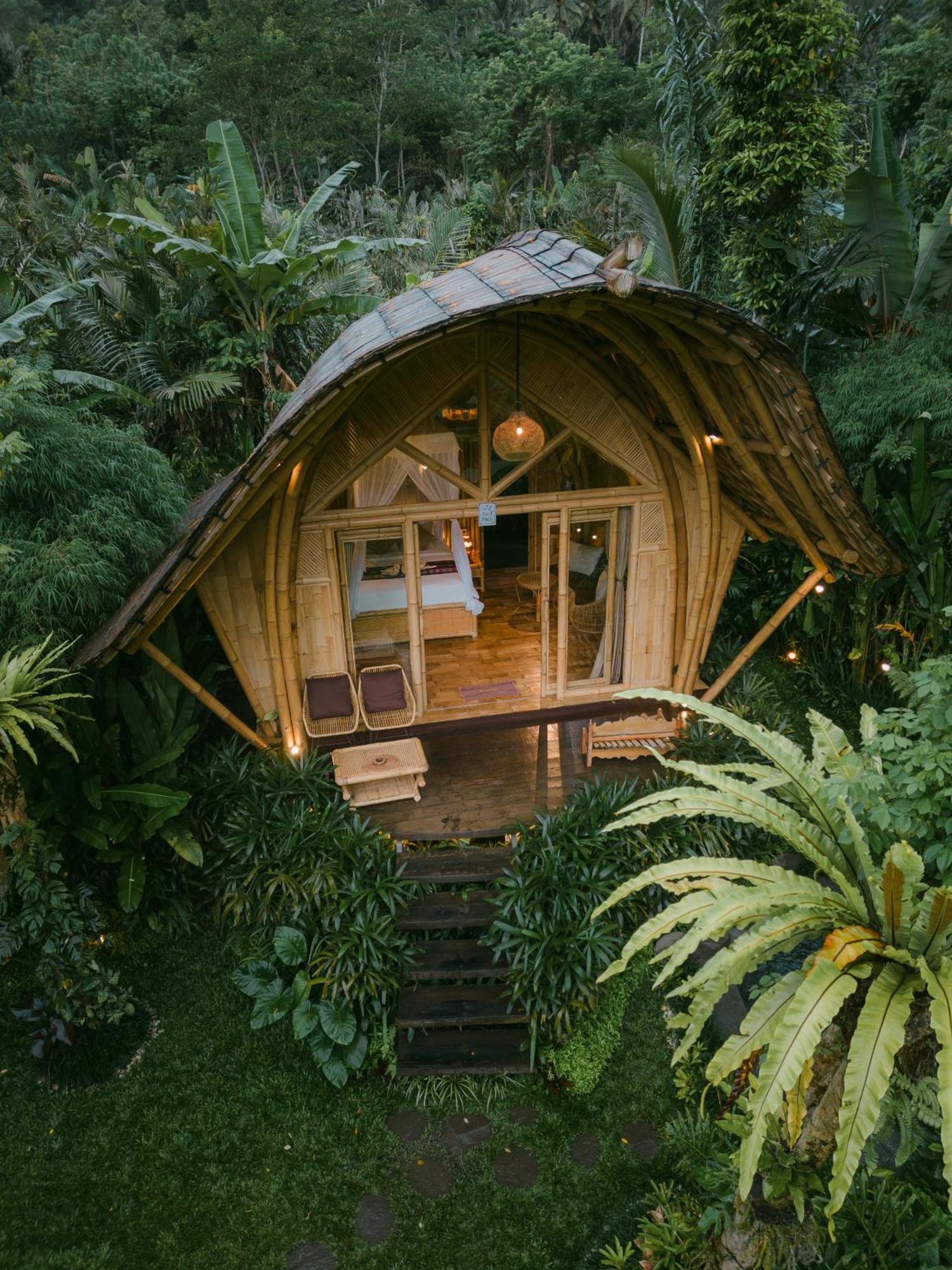 Vila Arcada Bali Bamboo House Sidemen  Exteriér fotografie