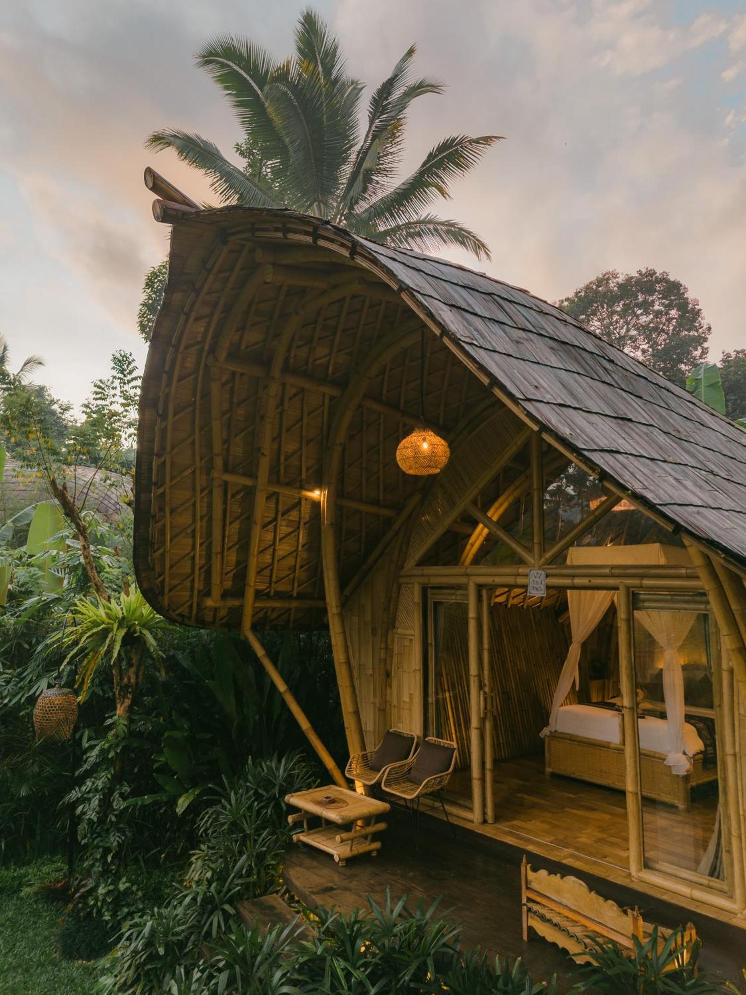 Vila Arcada Bali Bamboo House Sidemen  Exteriér fotografie