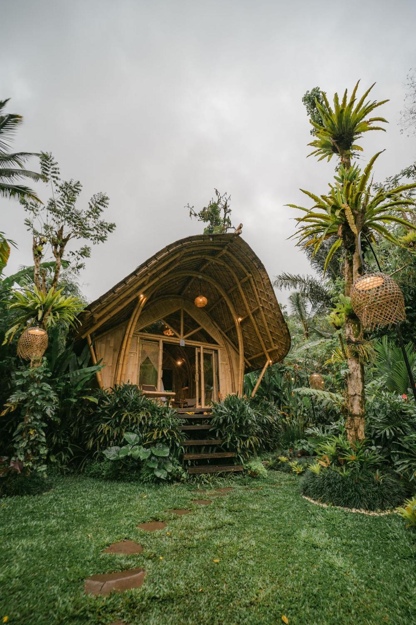 Vila Arcada Bali Bamboo House Sidemen  Exteriér fotografie