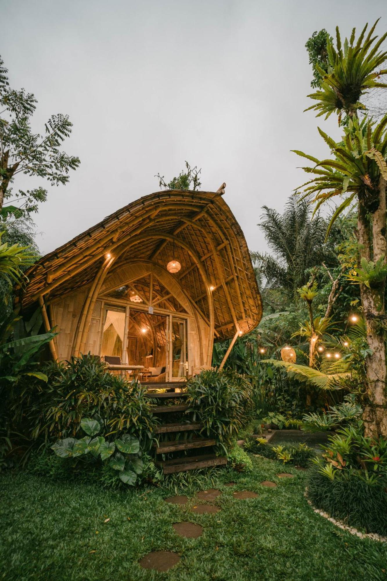 Vila Arcada Bali Bamboo House Sidemen  Exteriér fotografie