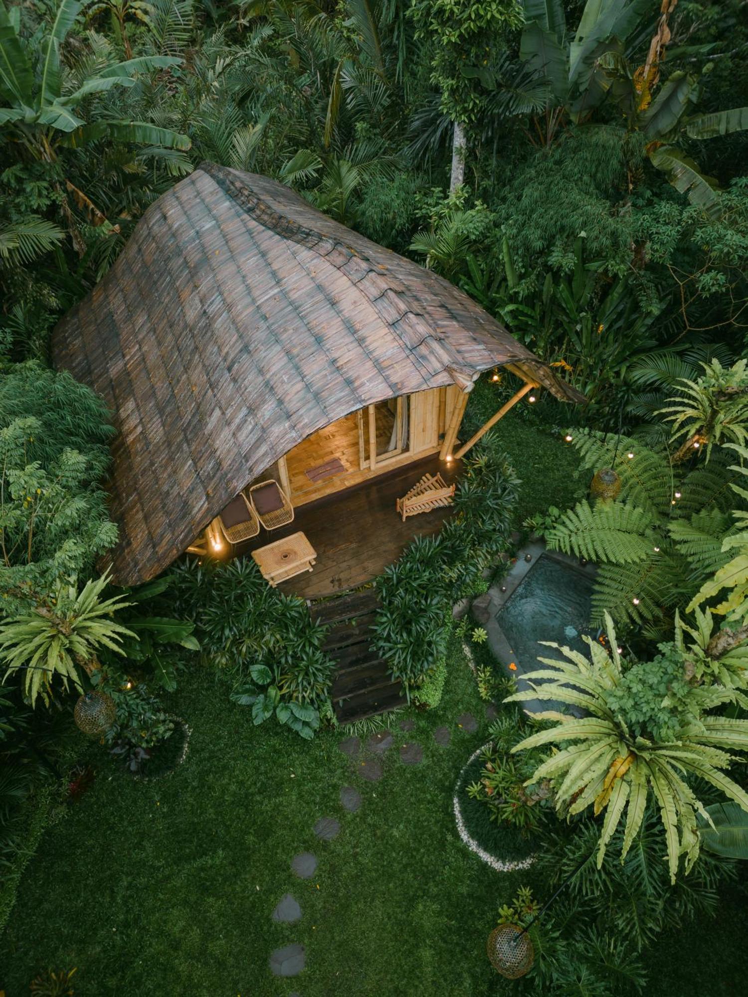 Vila Arcada Bali Bamboo House Sidemen  Exteriér fotografie