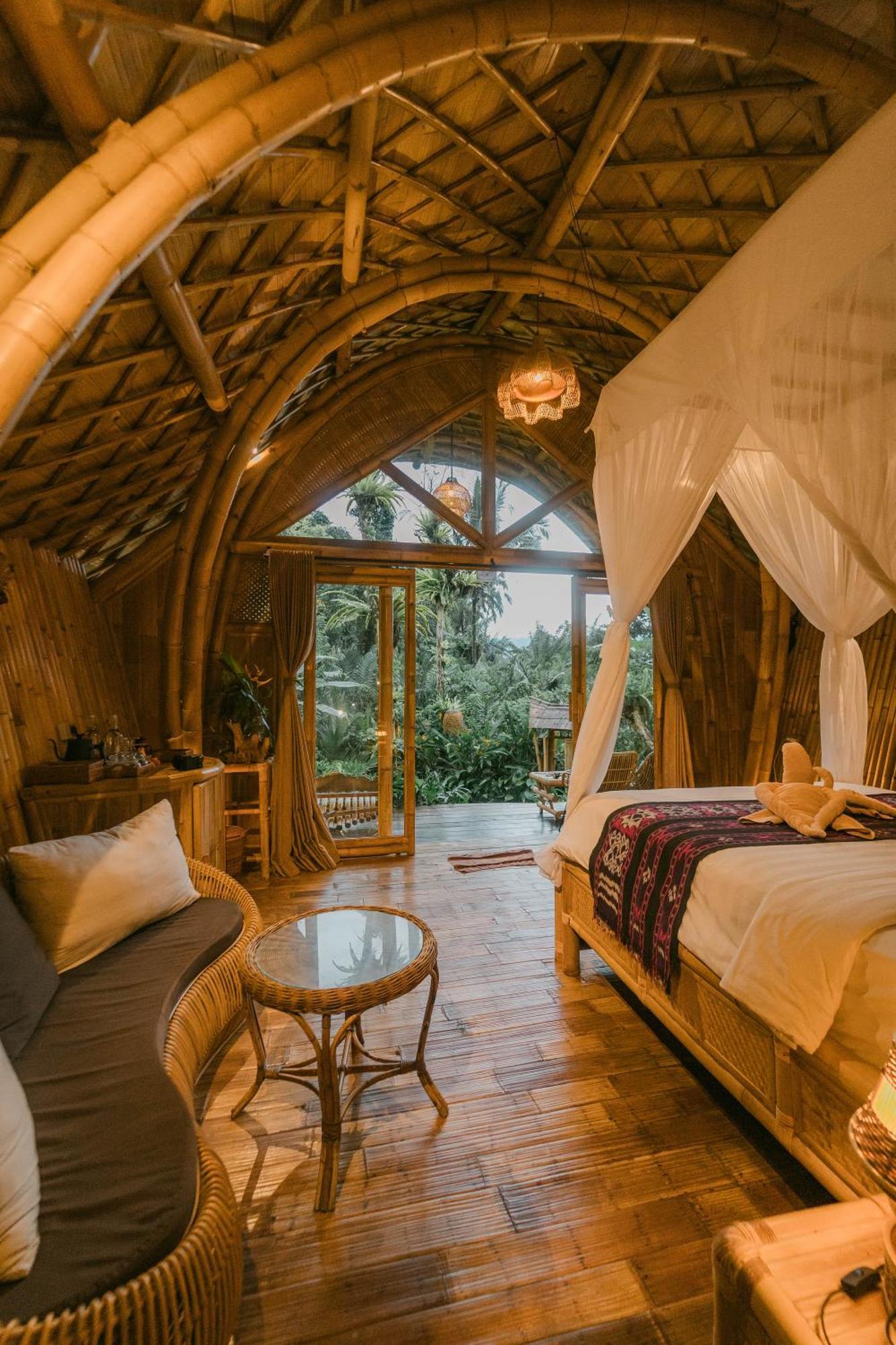 Vila Arcada Bali Bamboo House Sidemen  Exteriér fotografie