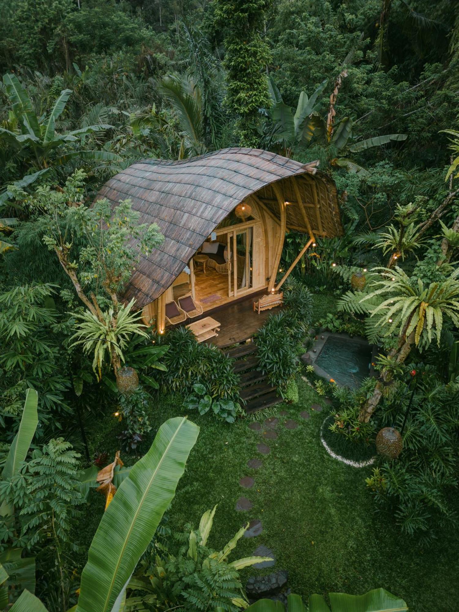 Vila Arcada Bali Bamboo House Sidemen  Exteriér fotografie