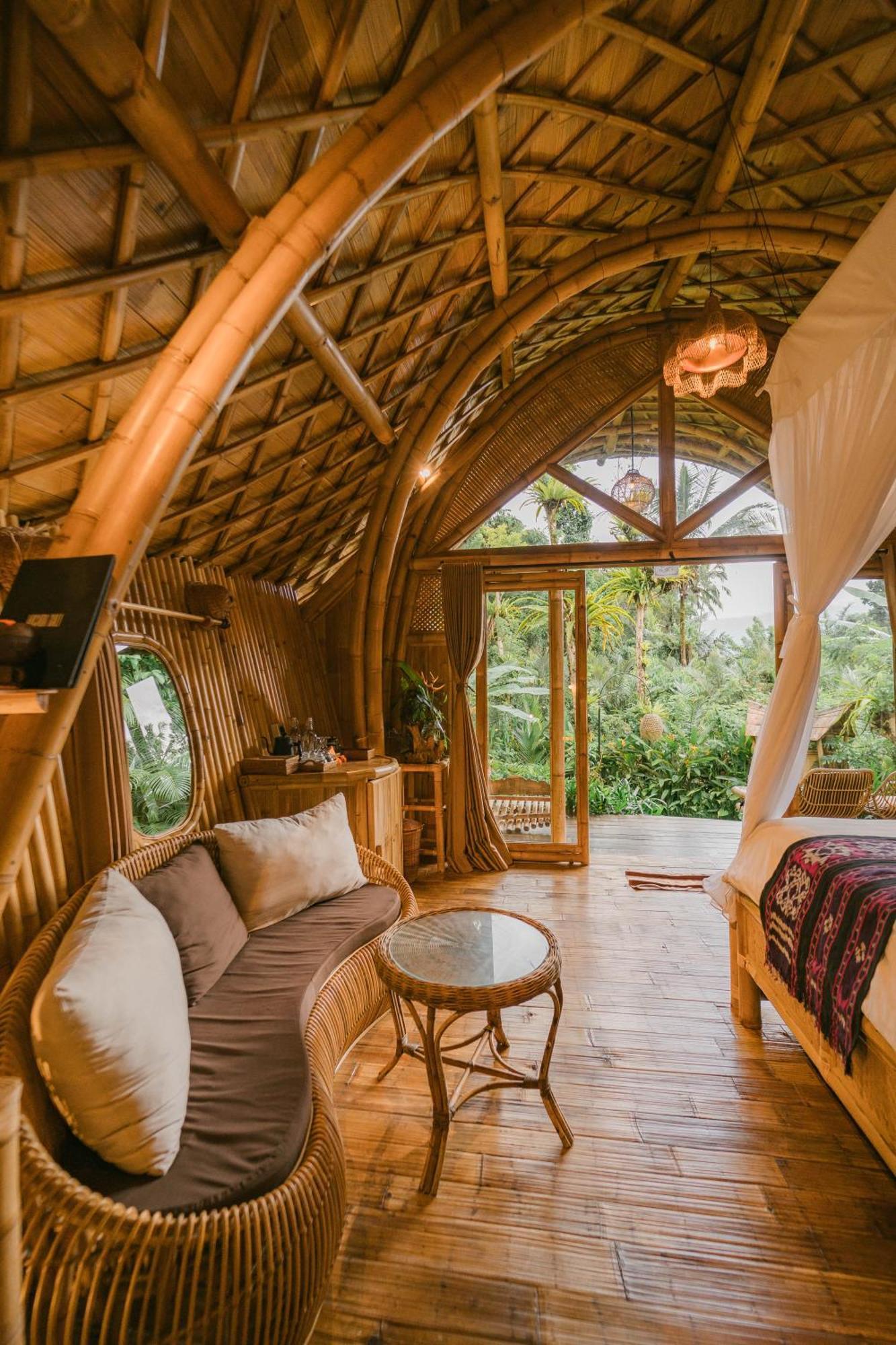 Vila Arcada Bali Bamboo House Sidemen  Exteriér fotografie